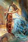 Anna Razumovskaya Blue Note 2 painting